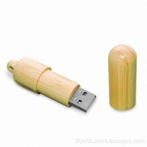 Bamboo Kolt Style USB Flash Drives with 64MB to 32GB Memory Capacity and 7Mbps Writing Speed